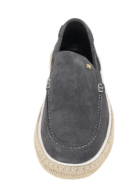 Wildleder Herren Espadrilles in Gray Farbe