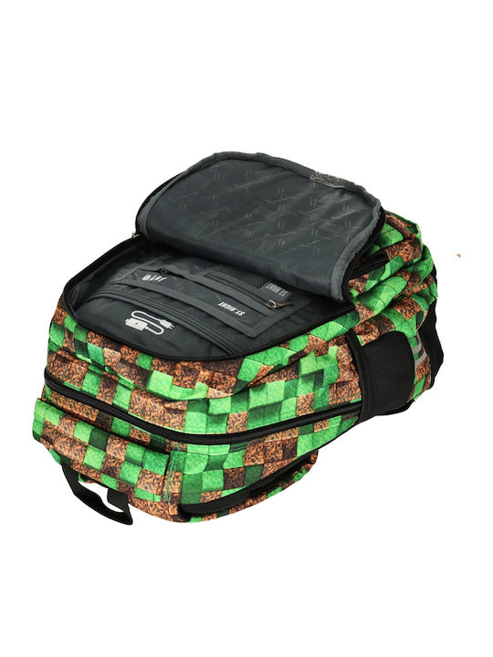 St. Majewski Schulranzen Rucksack Grün 21Liter