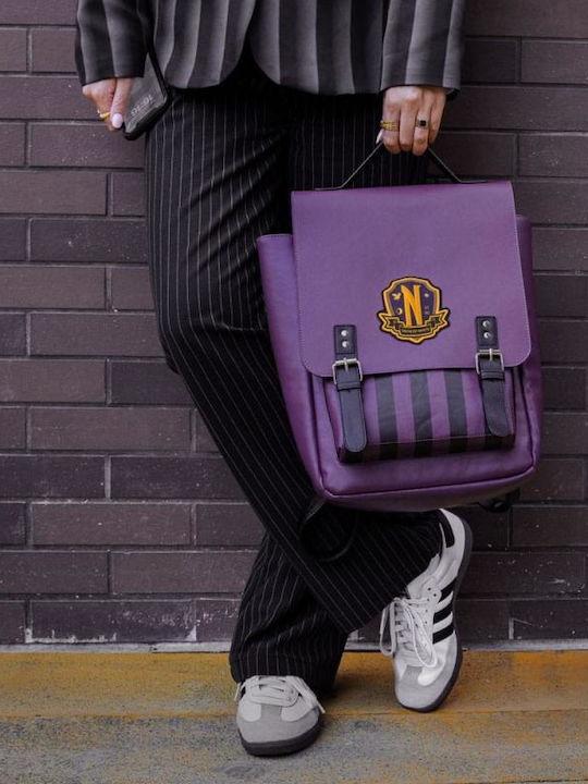 Wednesday Backpack Nevermore Academy Purple