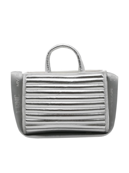 Damenhandtasche / Crossbody-Tasche Silber