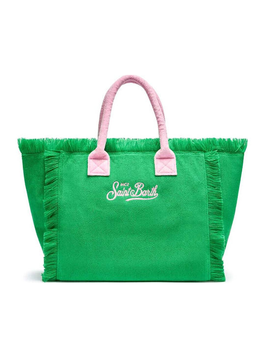 MC2 Vanity Sponge Beach Bag Made Of Green Canvas