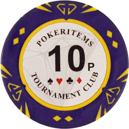 Set of 500 Poker Chips Pokeritems 14g Luxury Wooden Box