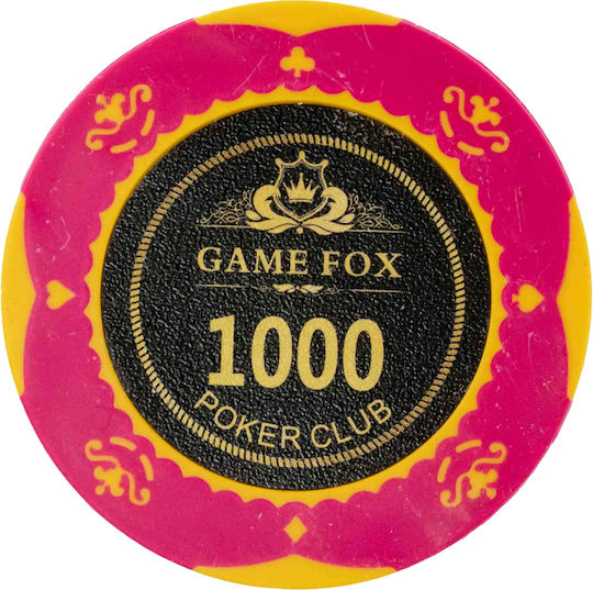 Set of 500 Poker Chips Gamefox 14g Luxury Wooden Box