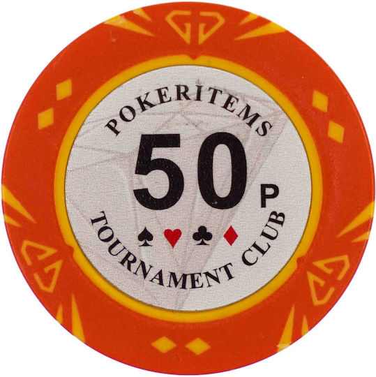 Set of 500 Poker Chips Pokeritems 14g Luxury Wooden Box
