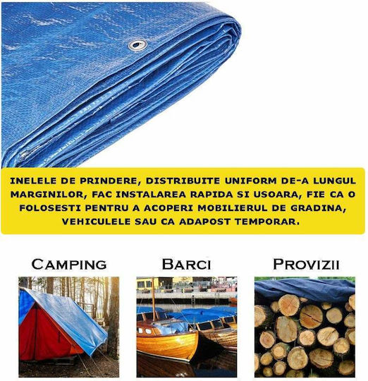Wasserdicht Plane 5x4m. Blau