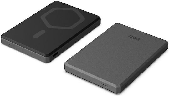 UAG SRGE Slim MagSafe Power Bank 5000mAh 10W с USB-C порт Черен