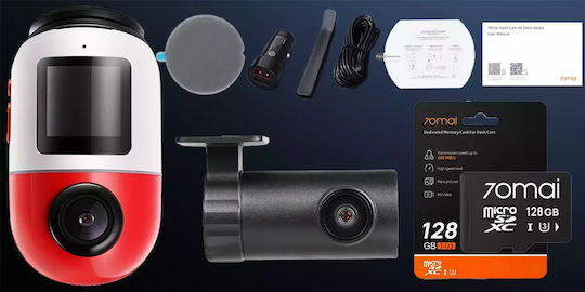 70Mai Omni X800 4K & 128GB Memory Card Set Autokamera DVR 4K & Rückfahrkamera