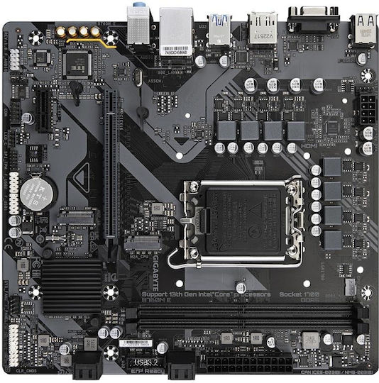 Gigabyte B760M E rev. 1.0 Motherboard Micro ATX with Intel 1700 Socket