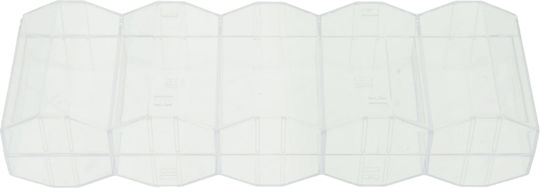 100-Chip-Tragekoffer mit Acryl-Deckel, 8 Kerne