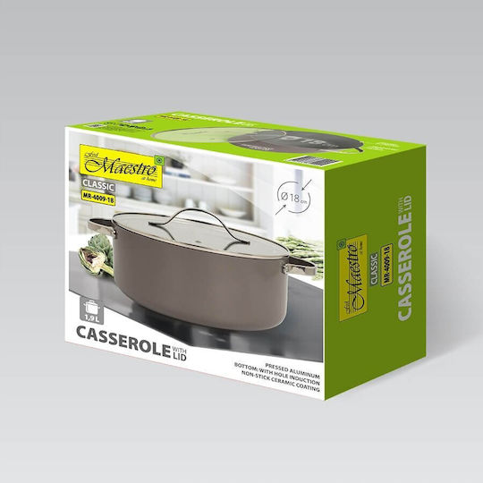 Maestro Βαθιά Κατσαρόλα από Αλουμίνιο 1.9lt / 18cm