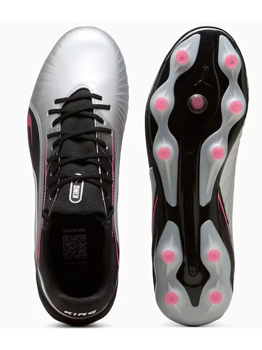 PUMA Match Футболни Обувки с Бутони Сребристи