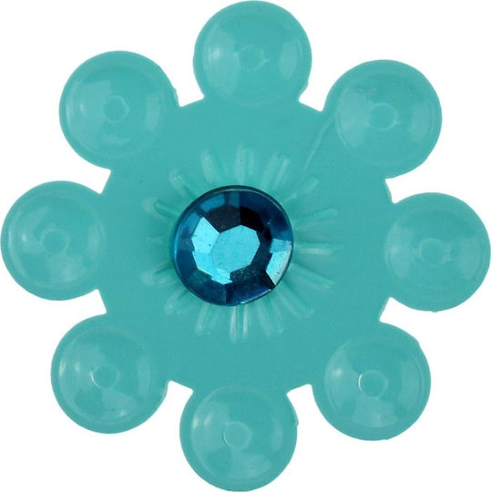 Titanum Decorative Flower for DIY Crafts Blue 20pcs 3x3cm