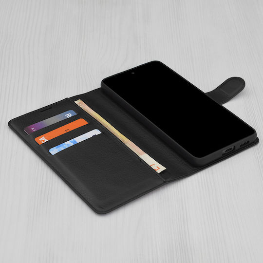 Techsuit Folio Портмоне Кожа / Силикон Черен (Nothing Phone (3a) Pro)