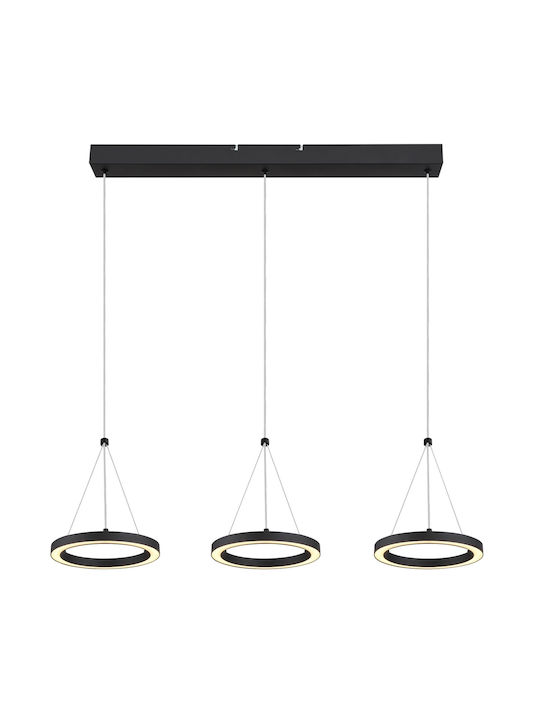 Globo Lighting Κρεμαστό Φωτιστικό Μαύρο
