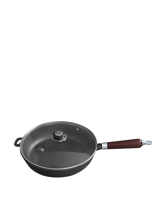 Krisberg Pan Mit Deckel aus Gusseisen 28cm