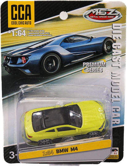Mașinuță de jucărie BMW M4 MSZ 1:64 galbenă