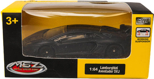 Lamborghini Aventador Svj Msz 1:64 Black Toy Car