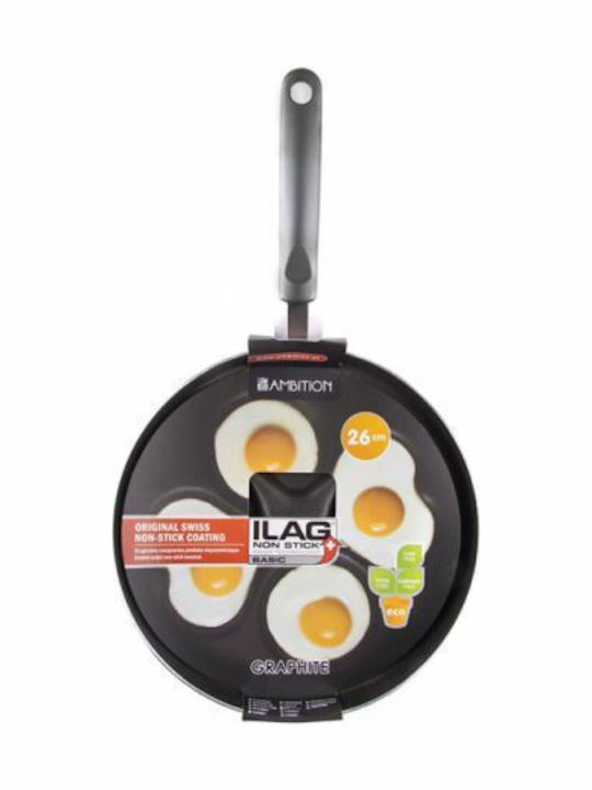 Ambition Τηγάνι για Pancakes από Αλουμίνιο με Αντικολλητική Επίστρωση 26cm