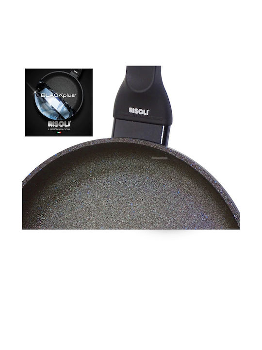 Risoli Blackplus Pan made of Cast Aluminum with Stone Coating Black 20cm