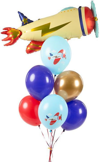 Set of 6 Balloons Latex Multicolored 30cm
