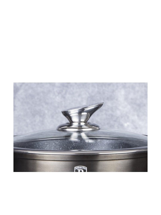 Berlinger Haus Metallic Line Saute Pan from Aluminum with Lid with Stone Coating 30cm