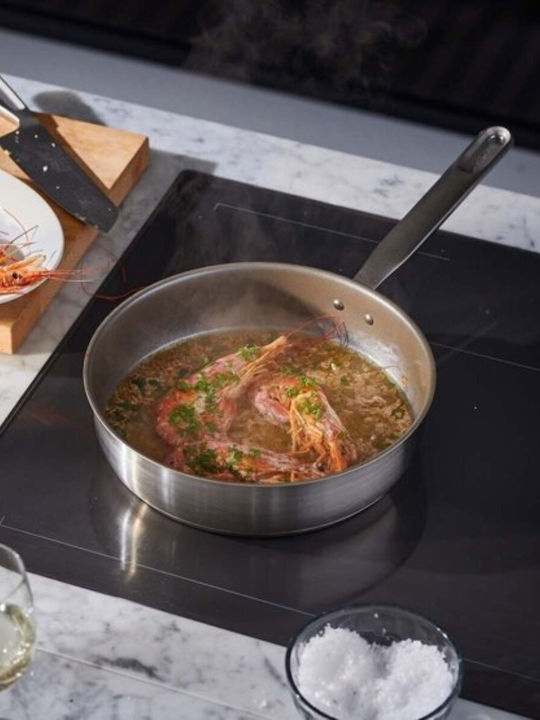 Fiskars Pan Mit Deckel aus Stahl mit Antihaftbeschichtung 26cm