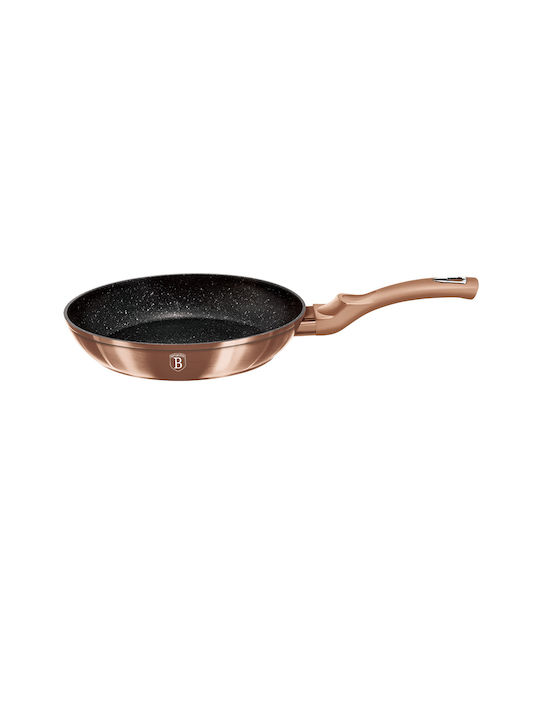 Berlinger Haus Metallic Line Pan aus Aluminium mit Steinbeschichtung Rose Gold Collection 20cm