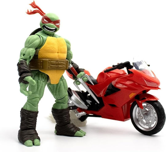 The Loyal Subjects Teenage Mutant Ninja Turtles: Raphael with Motorcycle (IDW Comics) Φιγούρα Δράσης ύψους 13εκ. σε Κλίμακα 1:15