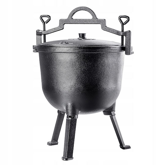 Kadax Cast Iron Hunter's Pot 10l Fire Pit Grill Roasting