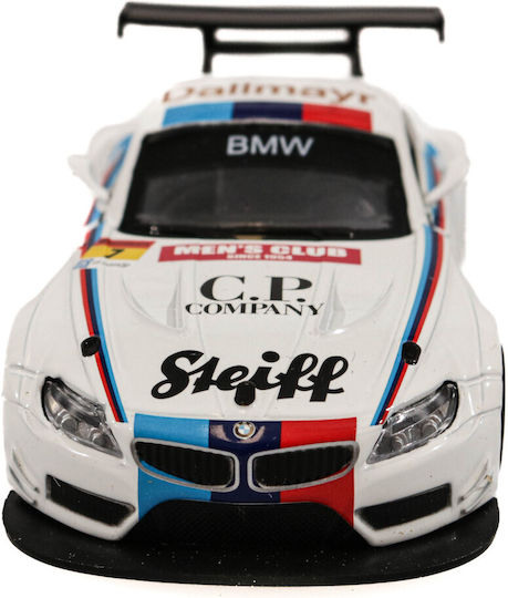 Bmw Z4 Gt3 Msz 1:38 White Toy Car