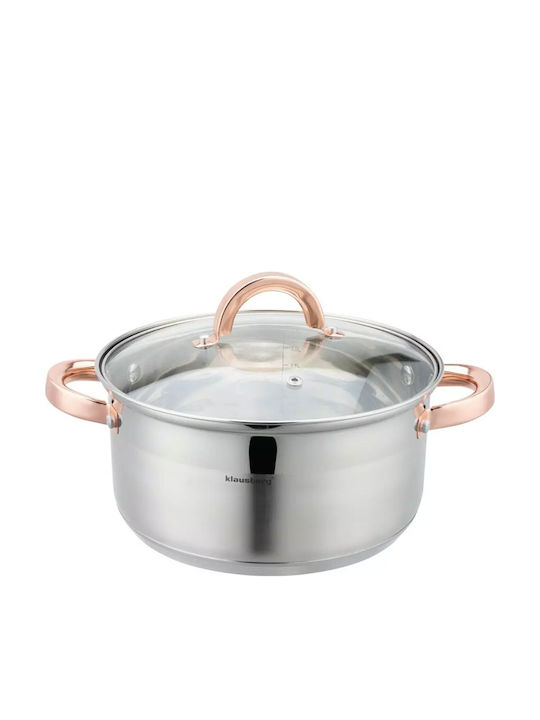 Klausberg Βαθιά Ανοξείδωτη Κατσαρόλα Ατμού 4lt / 24cm