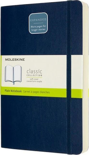 Moleskine Classic Collection Σημειωματάριο Bullet 400 Φύλλων με Λευκές Σελίδες με Σκληρό Εξώφυλλο και Λάστιχο Μπλε