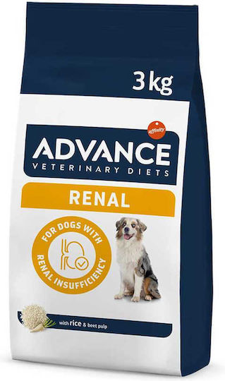 Affinity Advance Veterinary Diets Renal 3kg Ξηρά Τροφή Διαίτης για Ενήλικους Σκύλους με Κρέας και Ρύζι