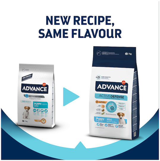 Advance 7kg Ξηρά Τροφή για Κουτάβια Μικρόσωμων Φυλών με Κοτόπουλο, Πουλερικά, Ρύζι, Χοιρινό και Ψάρια