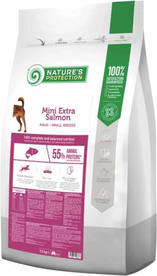 Nature's Protection Mini Extra 7.5kg Ξηρά Τροφή για Ενήλικους Σκύλους Μικρόσωμων Φυλών με Σολομό