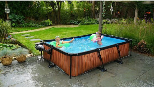 Exit Toys 3700 Swimming Pool with Metallic Frame 300x200x65cm Brown