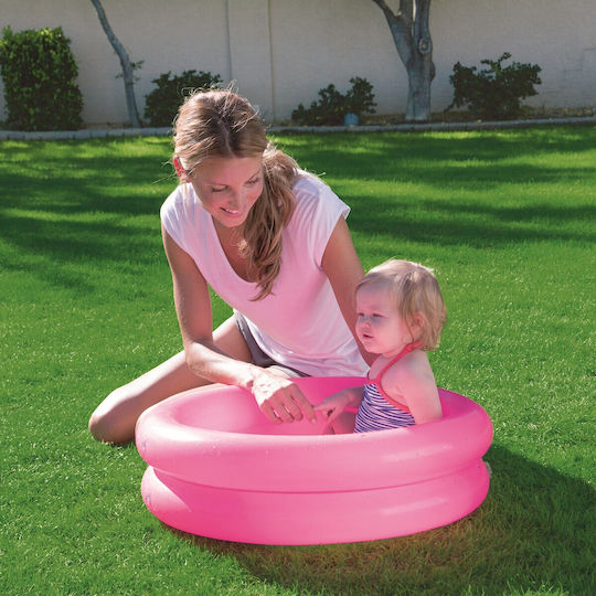 Bestway Children's Round Swimming Pool 21L Inflatable 61x15cm Pink