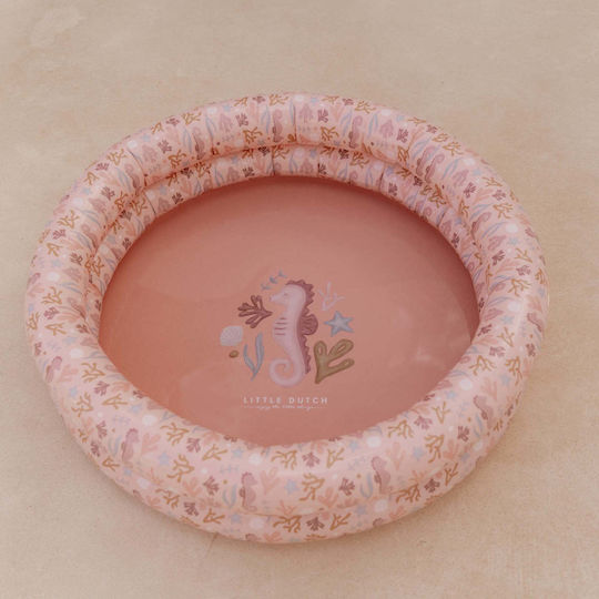 Little Dutch Ocean Dreams Kinder Rundes Schwimmbecken PVC Aufblasbar Rosa