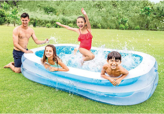 Intex Swim Center Παιδική Πισίνα 770lt Φουσκωτή 262x175x56εκ. Γαλάζιο
