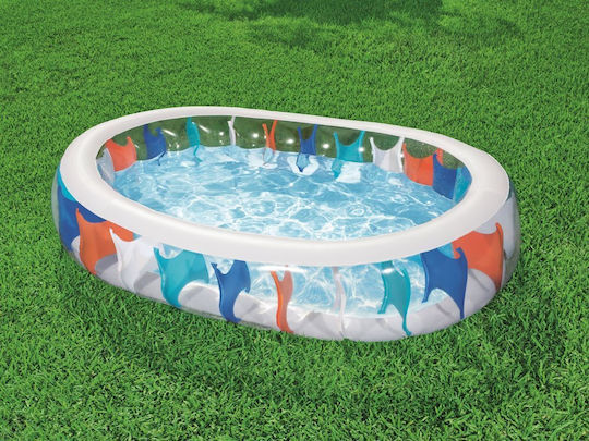 Bestway Παιδική Οβάλ Πισίνα 542lt Φουσκωτή 229x152x51εκ.