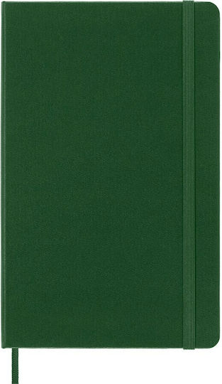 Moleskine Notebook Large 13x21 Σημειωματάριο Bullet Ριγέ με Σκληρό Εξώφυλλο και Λάστιχο Πράσινο