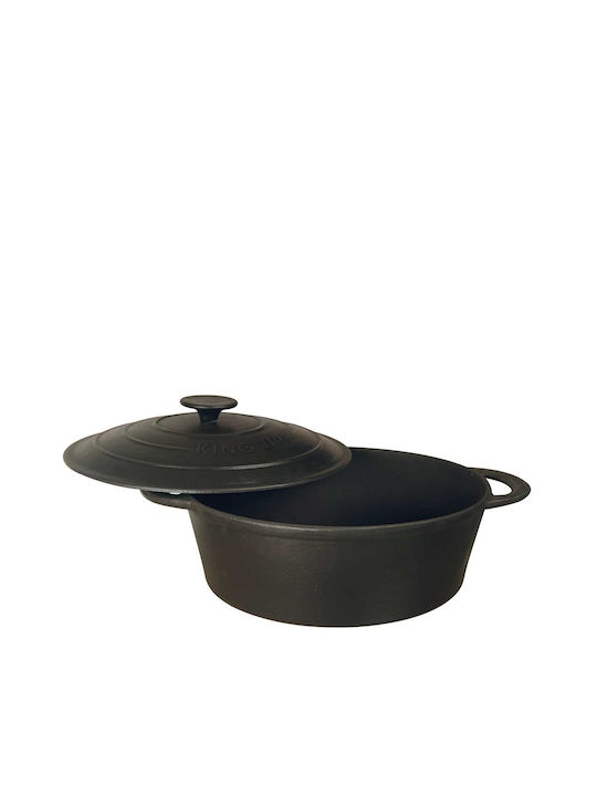 KING Hoff Deep Pot made of Cast Iron 3.9lt / 28cm