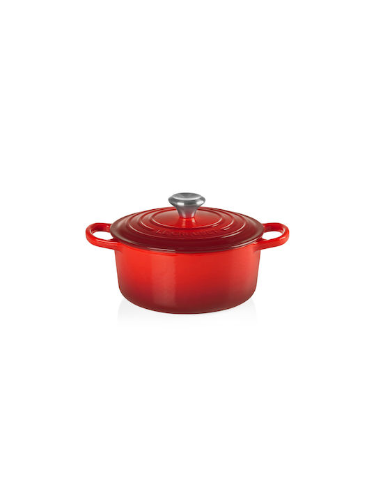 Le Creuset Cerise Βαθιά Κατσαρόλα από Μαντέμι 6.7lt / 28cm