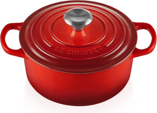 Le Creuset Cerise Βαθιά Κατσαρόλα από Μαντέμι 6.7lt / 28cm