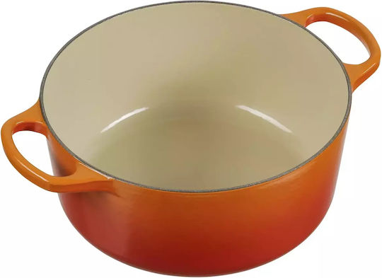 Le Creuset Signature Tiefer Topf aus Gusseisen 4.2Es / 24cm Volcanic