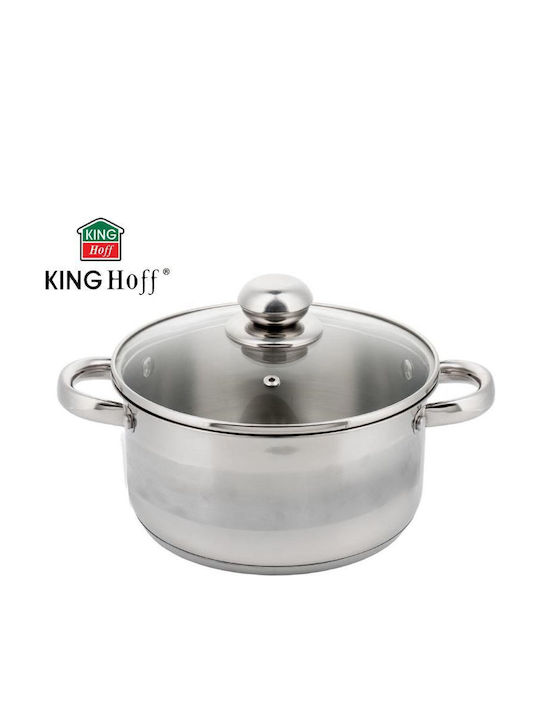 KING Hoff Deep Stainless Steel Pot 1lt / 14cm