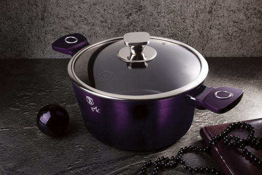 Berlinger Haus Purple Eclipse Collection Βαθιά Κατσαρόλα από Αλουμίνιο 4.1lt / 24cm
