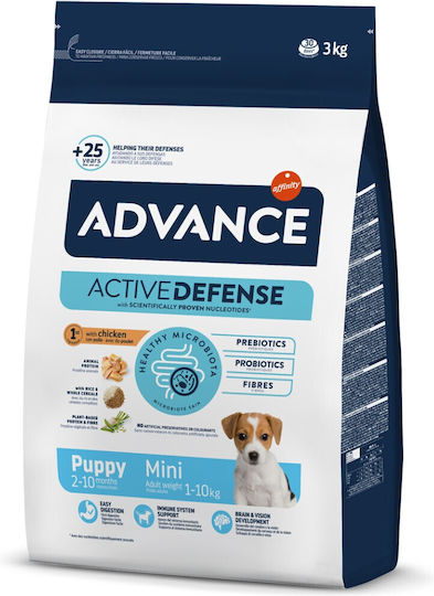 Affinity Advance Mini Puppy 3kg Dry Food for Small Breed Puppies with Chicken and Rice