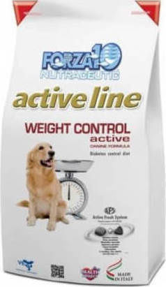 Forza10 Active Line Weight Control 4kg Trockenfutter Diät für erwachsene Hunde mit Leber
