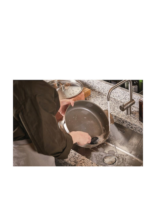 Fiskars Pan Mit Deckel aus Stahl mit Antihaftbeschichtung 28cm